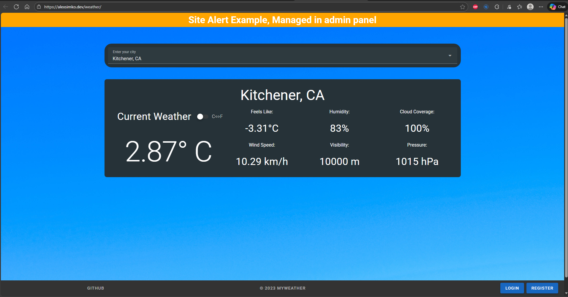 Weather Forecast App screenshot 1